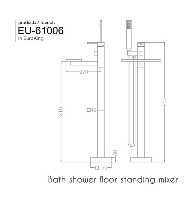  Sen tắm gắn bồn Nofer NO-61006
