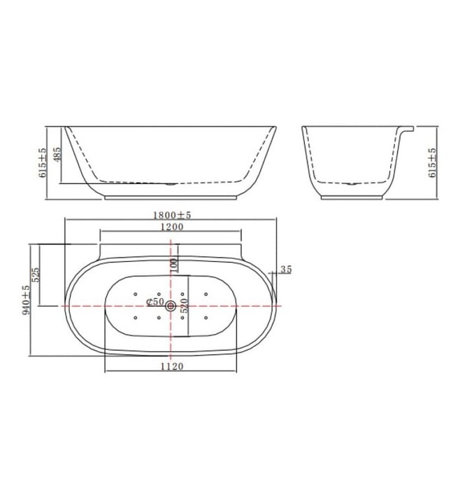 Bồn tắm Euroking EU-1839 
