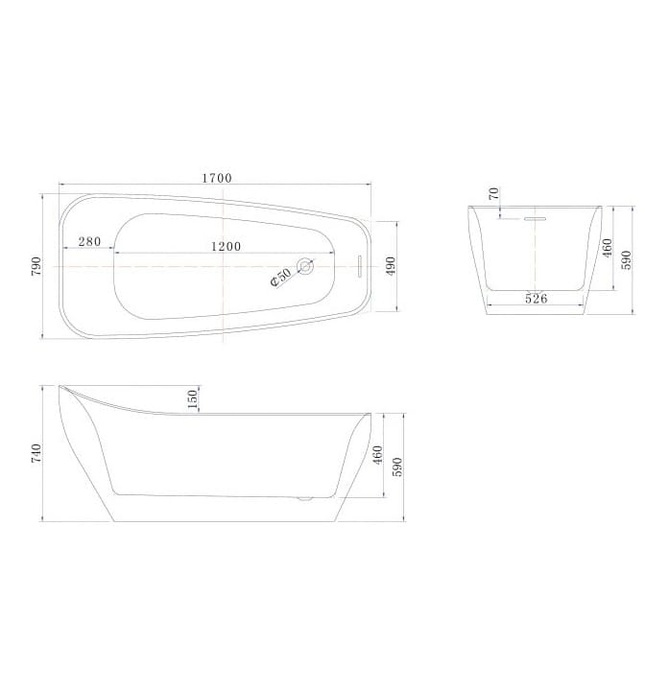 Bồn tắm Euroking EU–1840 PLUS 