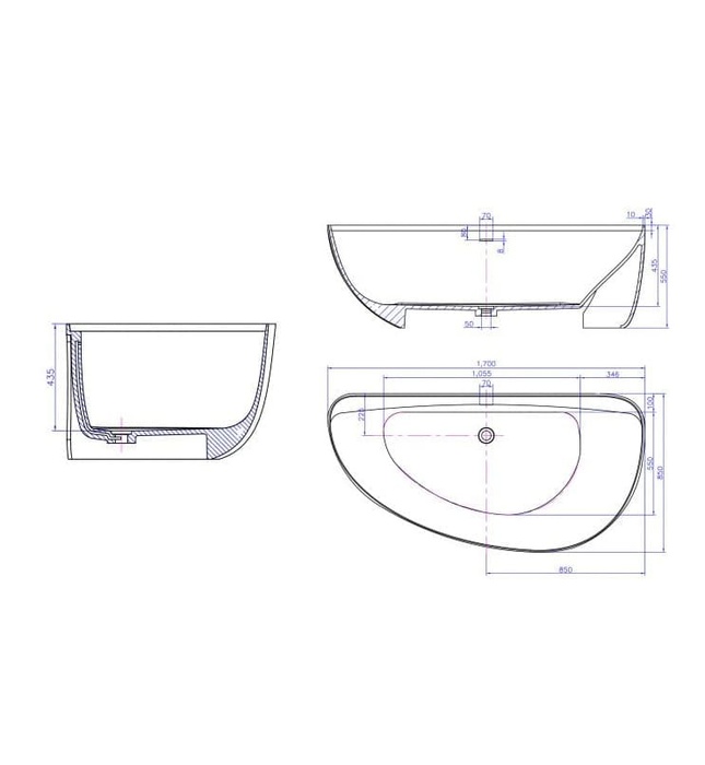 Bồn tắm Nofer NO-65161 