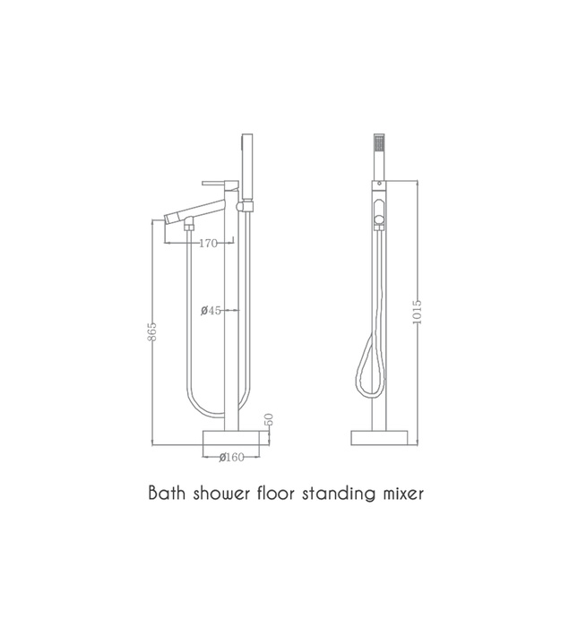  Sen tắm gắn bồn Nofer NO-61010 