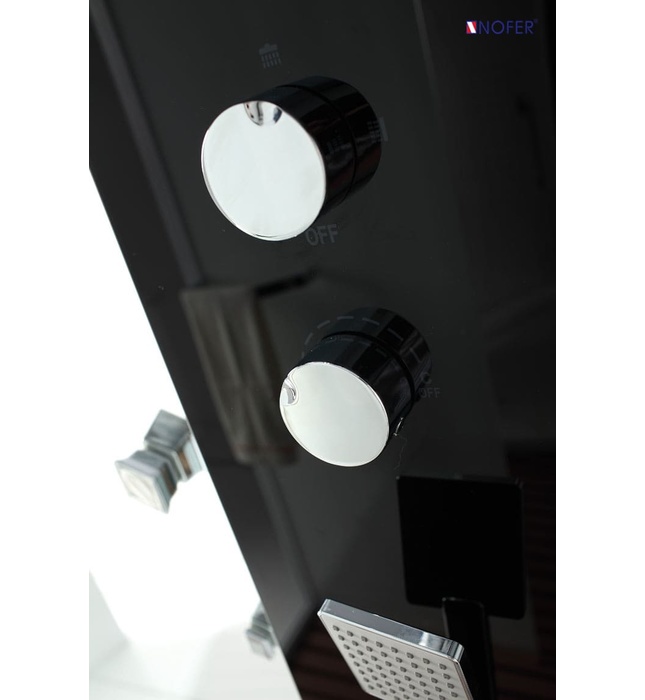 Phòng xông hơi ướt Nofer NO-89102S Black 1,5m