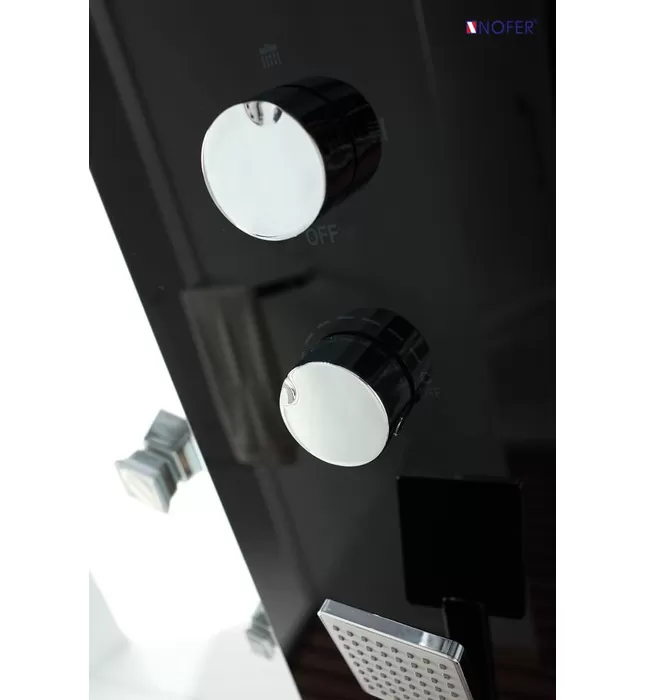Phòng xông hơi ướt Nofer NO-89102S Black 1,5m