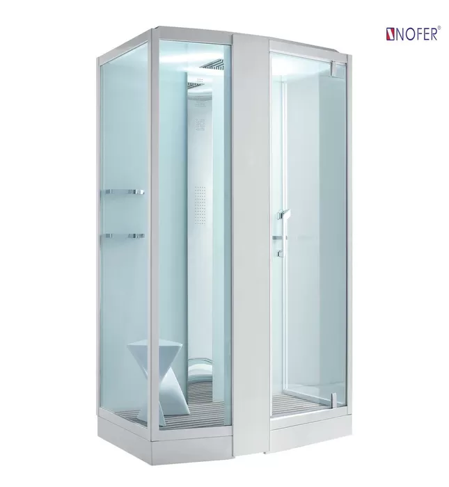 Phòng xông hơi ướt Nofer NO-89102S White 1,5m