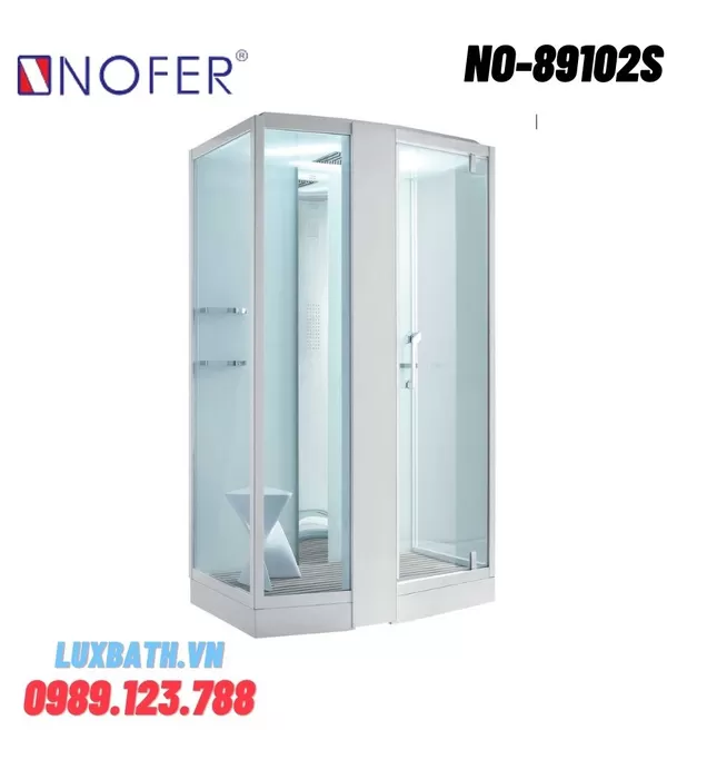 Phòng xông hơi ướt Nofer NO-89102S White 1,5m
