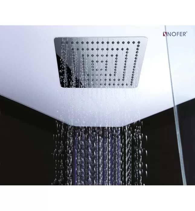 Phòng xông hơi ướt Nofer NO-89105S (R) White 1,2m