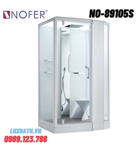 Phòng xông hơi ướt Nofer NO-89105S (R) White 1,2m