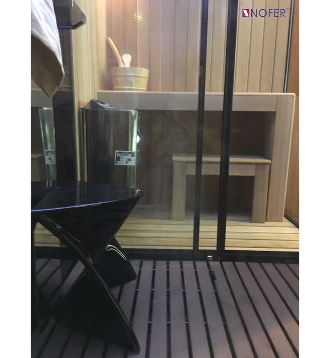 Phòng xông hơi khô ướt Nofer NO-89103S White 1,8m