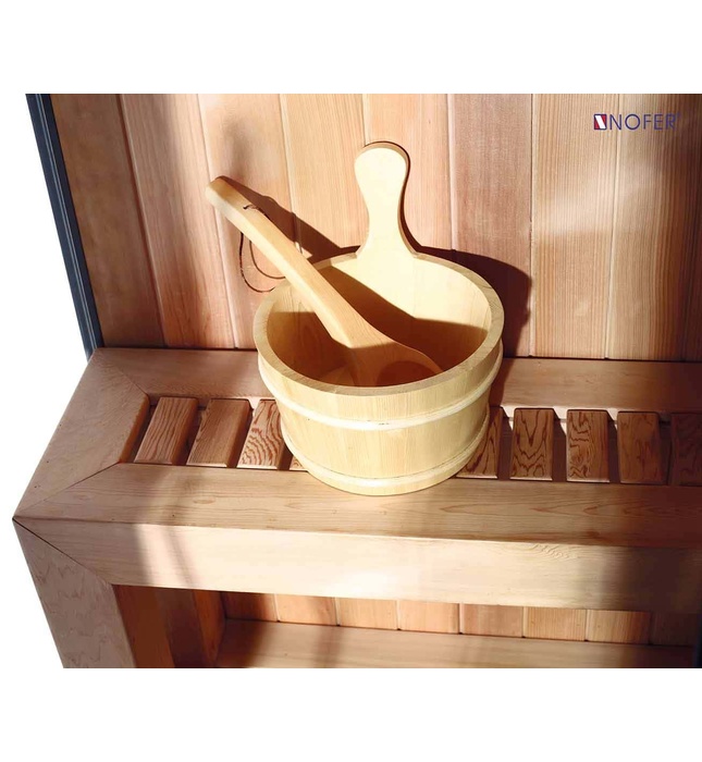 Phòng xông hơi khô ướt Nofer NO-89103S White 1,8m