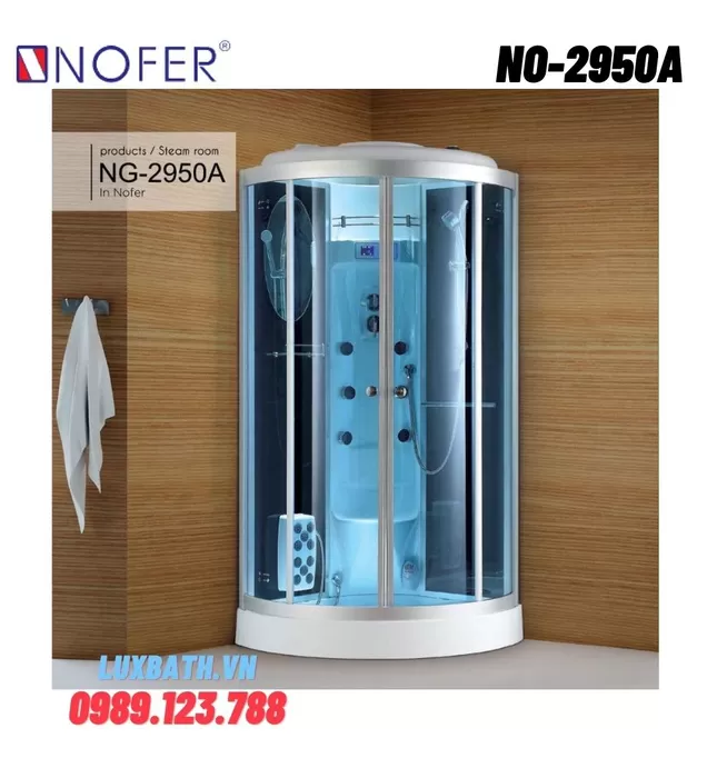 Phòng xông hơi ướt Nofer NO-2950A 0,95m