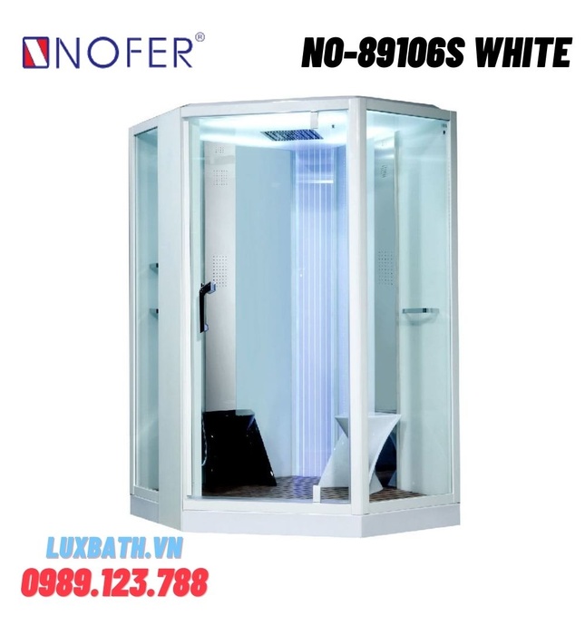 Phòng xông hơi ướt Nofer NO-89106S White 1,3m