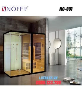 Phòng xông hơi khô ướt Nofer NO-801 2,2m