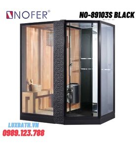 Phòng xông hơi khô ướt Nofer NO-89103S Black 1,8m