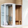 Phòng xông hơi khô ướt Nofer NO-89103S White 1,8m