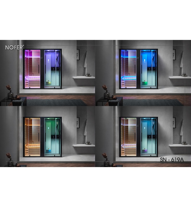 Phòng xông hơi ướt Nofer NO-619 1,95m
