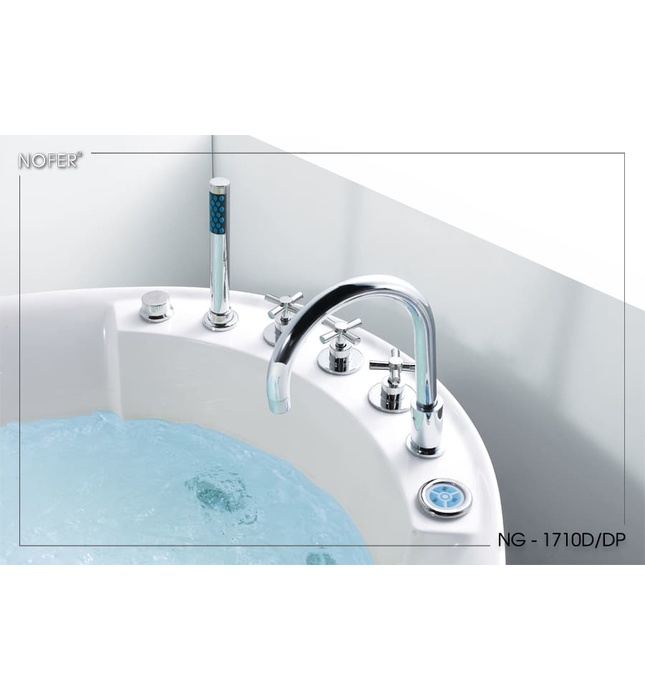 Bồn tắm MASSAGE ngọc trai hình ovan Euroking EG–1710DP 