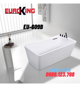 Bồn tắm lập thể hình chữ nhật Euroking EU-609B 1,7m