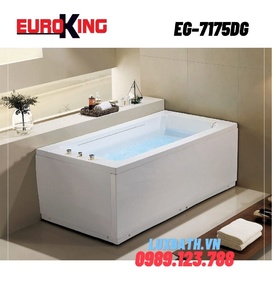 Bồn tắm MASSAGE Euroking EG–7175DG hình chữ nhật áp tường