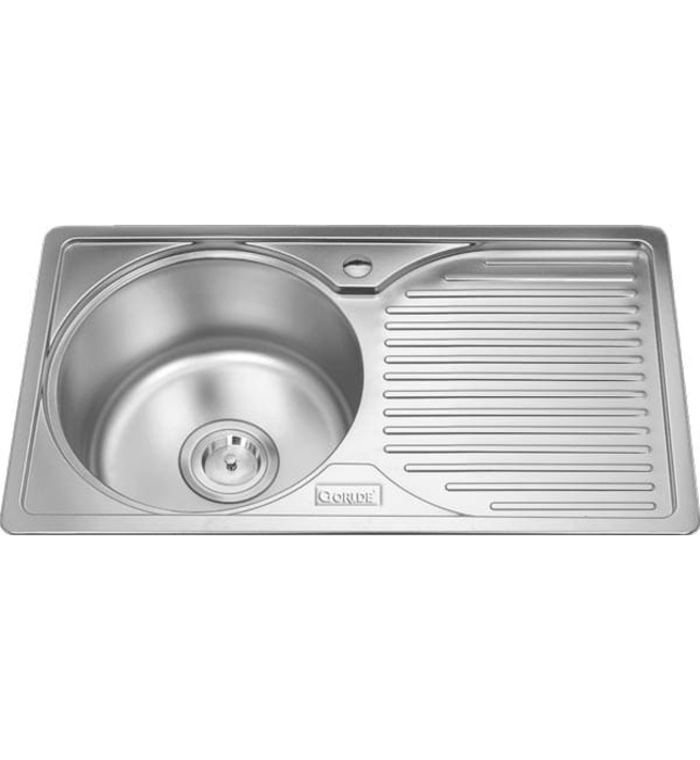 Chậu rửa bát 1 hố 1 bàn Inox GORLDE GD0290 (GD-0290)