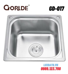 Chậu rửa bát 1 hố Inox GORLDE GD017 (GD-017)