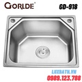 Chậu rửa bát 1 hố Inox GORLDE GD918 (GD-918)