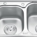Chậu rửa bát 2 hố có bàn Inox GORLDE GD9037 (GD-9037)