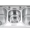 Chậu rửa bát 3 hố Inox GORLDE GD-5631