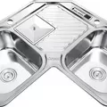 Chậu rửa bát góc 3 hố Inox GORLDE GD-505