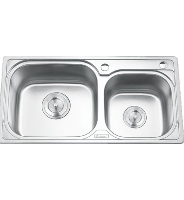 Chậu rửa bát 2 hố lệch Inox GORLDE GD5102 (GD-5102)