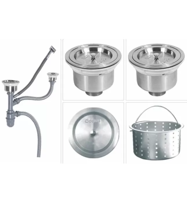 Chậu rửa bát 2 hố lệch Inox GORLDE GD5602 (GD-5602)