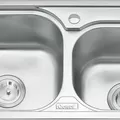 Chậu rửa bát 2 hố lệch Inox GORLDE B209 (B209)