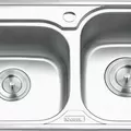 Chậu rửa bát 2 hố lệch Inox GORLDE GD-5302