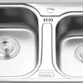 Chậu rửa bát 2 hố lệch Inox GORLDE GD-5404