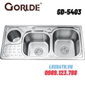 Chậu rửa bát 2 hố có hộp rác Inox Gorlde GD5403 (GD-5403)