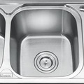Chậu rửa bát 2 hố có hộp rác inox Gorlde GD5803 (GD-5803)
