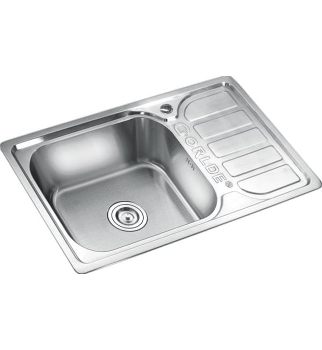 Chậu rửa bát 1 hố 1 bàn SUS 304 Gorlde GD927 (GD-927)