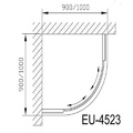 Phòng tắm vách kính Euroking EU-4523A