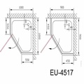 Phòng tắm vách kính Euroking EU-4517A