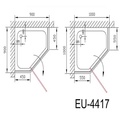 Phòng tắm vách kính Euroking EU-4417A