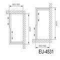 Phòng tắm vách kính Euroking EU-4531
