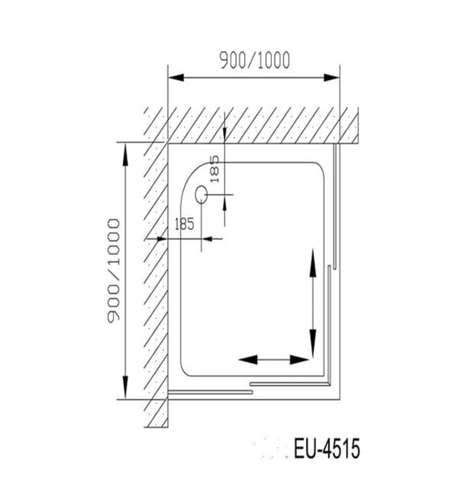 Cabin tắm đứng Euroking EU-4515