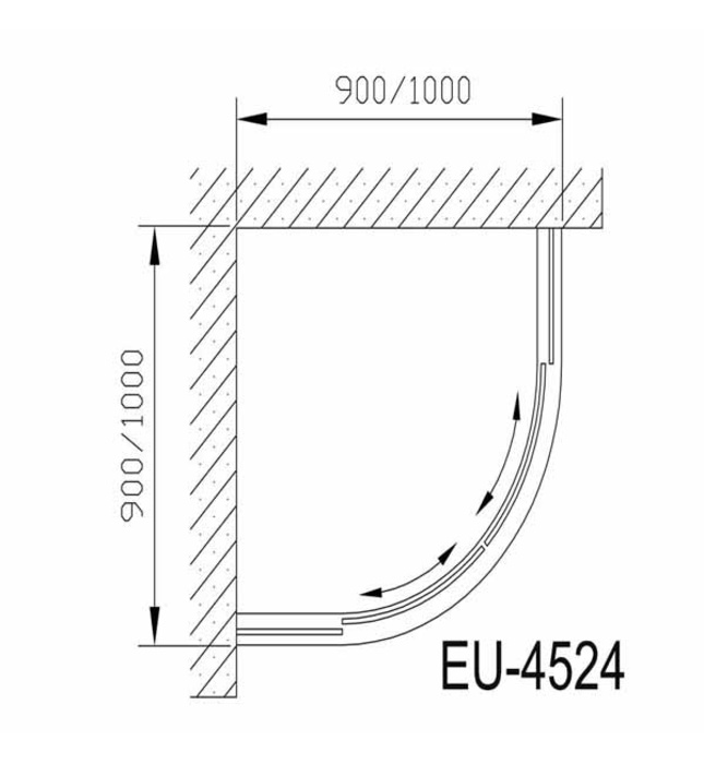 Cabin tắm đứng Euroking EU-4524