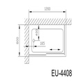 Phòng tắm vách kính Euroking EU-4408