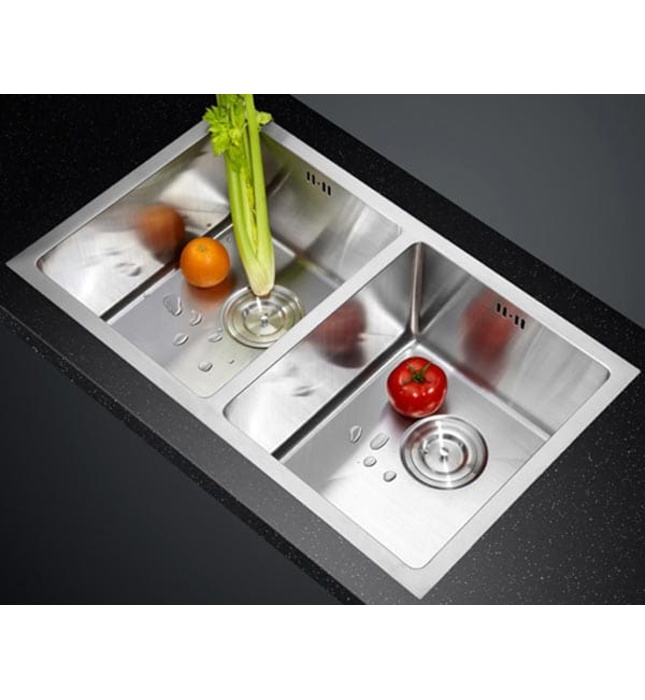 Chậu rửa bát 2 hố SUS 304 Gorlde G3.2