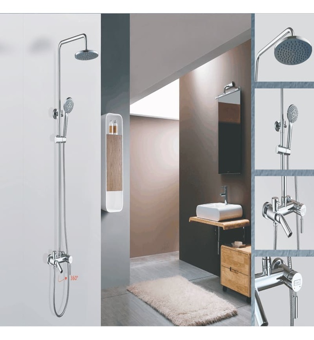  Sen tắm cây đứng nóng lạnh Gorlde 8711