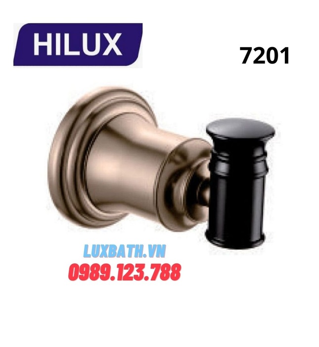 Móc áo đơn màu đồng đen Hilux 7201