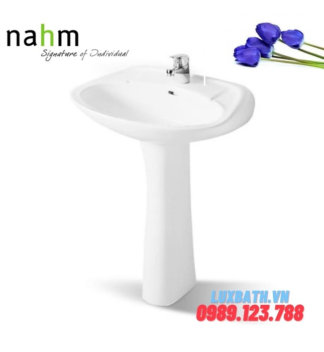 Chậu rửa mặt treo tường chân dài Nahm SVW2310605XN01 SVH2310S300N01