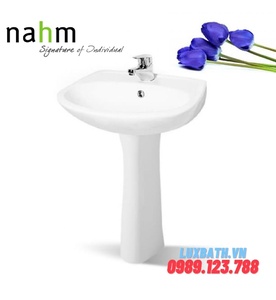 Chậu rửa mặt treo tường chân dài Nahm SVW2100565XN01 SVH2100S300N01