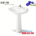 Chậu Lavabo Treo Tường Chân Đứng Nahm SVW2310605XN01 + SVH2310S300N01