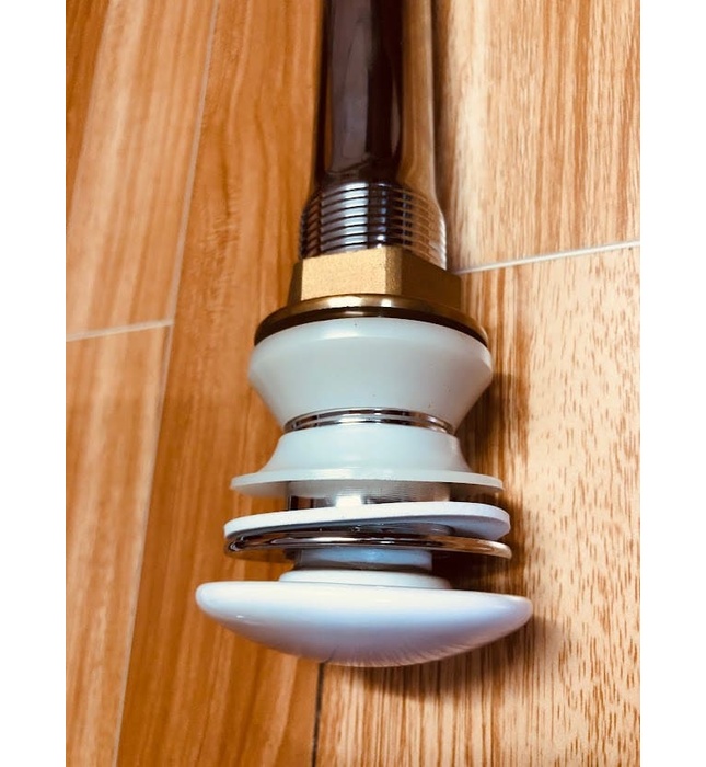 Xi Phông Chậu Rửa Mặt Bàn Đá, Chậu Kính Tera XPIBDNS (đầu nhấn sứ)